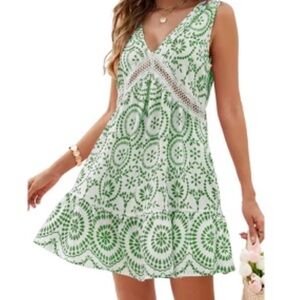 Blooming Jelly Linen Boho Midi Sz M Dress for V Neck Sleeveless Flowy Trendy